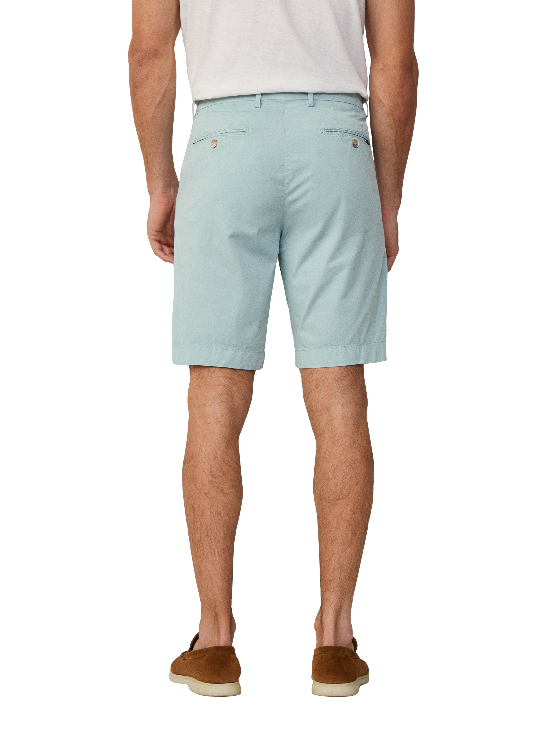 Product image 3 of 7, which shows Hackett London Kensington Slim Fit Shorts, Menthol Green, 28