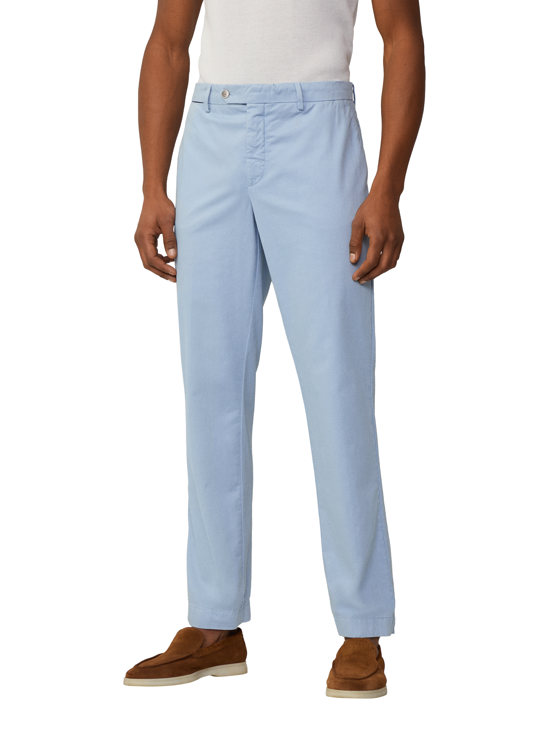 Product image 2 of 7, which shows Hackett London Sanderson Classic Fit Chinos, Spa Blue, 28R