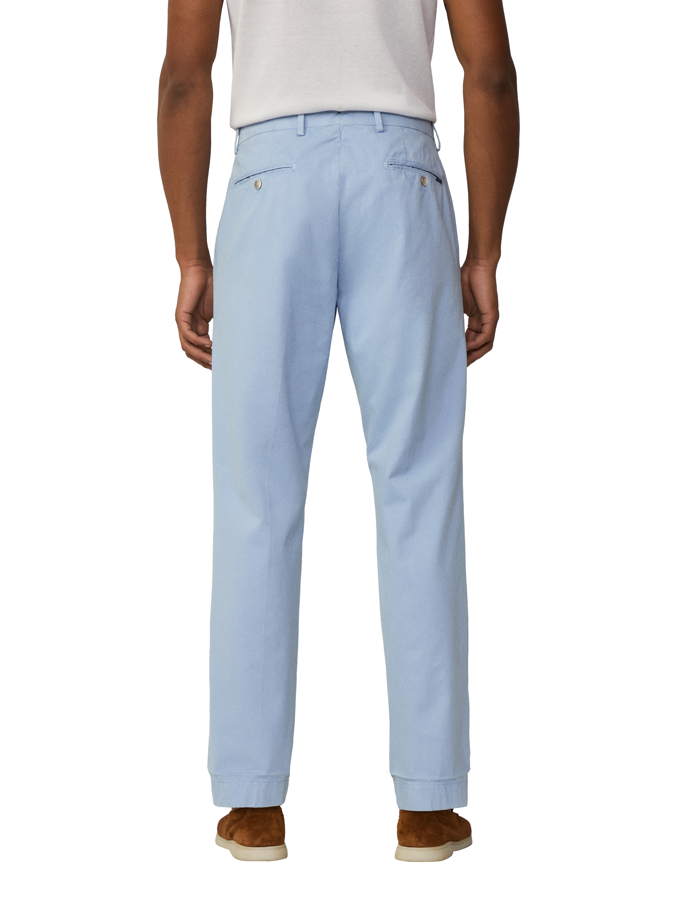 Product image 3 of 7, which shows Hackett London Sanderson Classic Fit Chinos, Spa Blue, 28R