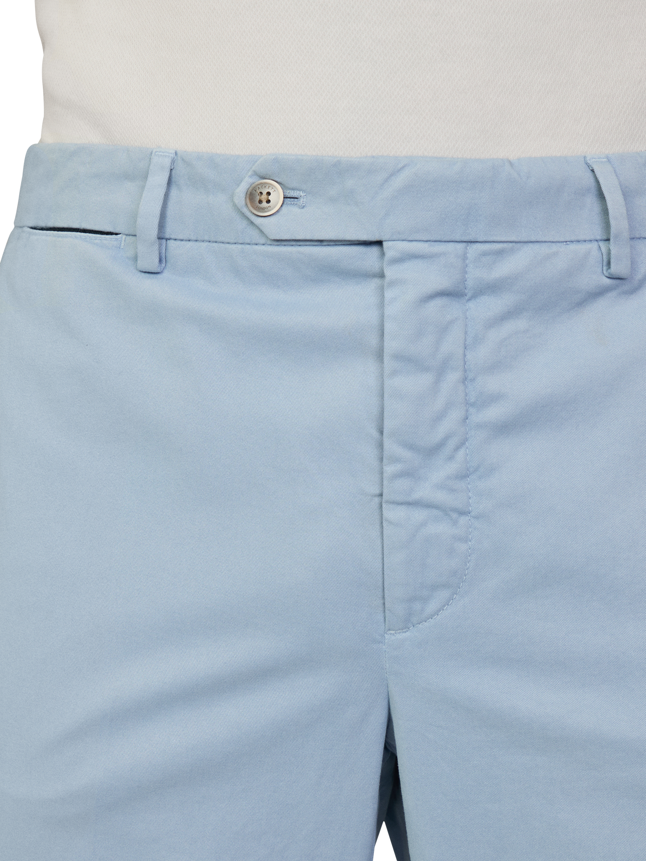 Product image 4 of 7, which shows Hackett London Sanderson Classic Fit Chinos, Spa Blue, 28R