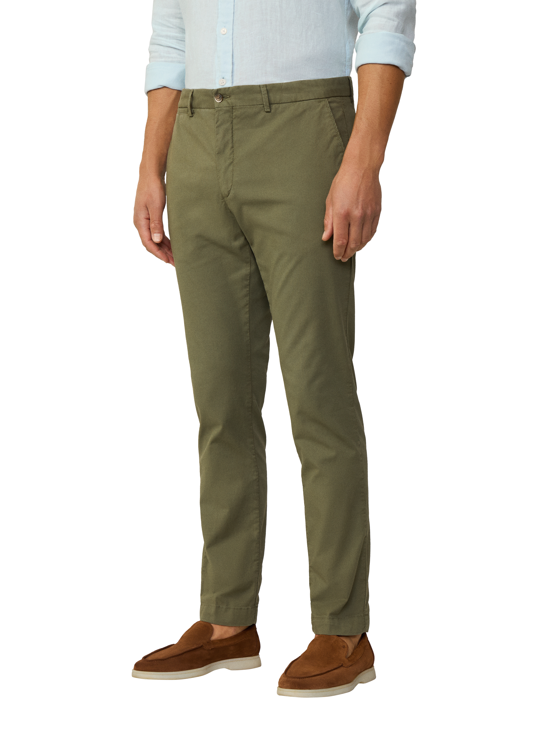Product image 2 of 6, which shows Hackett London Kensington Slim Fit Chinos, Combat Green, 42R