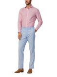 Hackett London Kensington Stripe Slim Fit Chinos, Sea Blue, Sea Blue