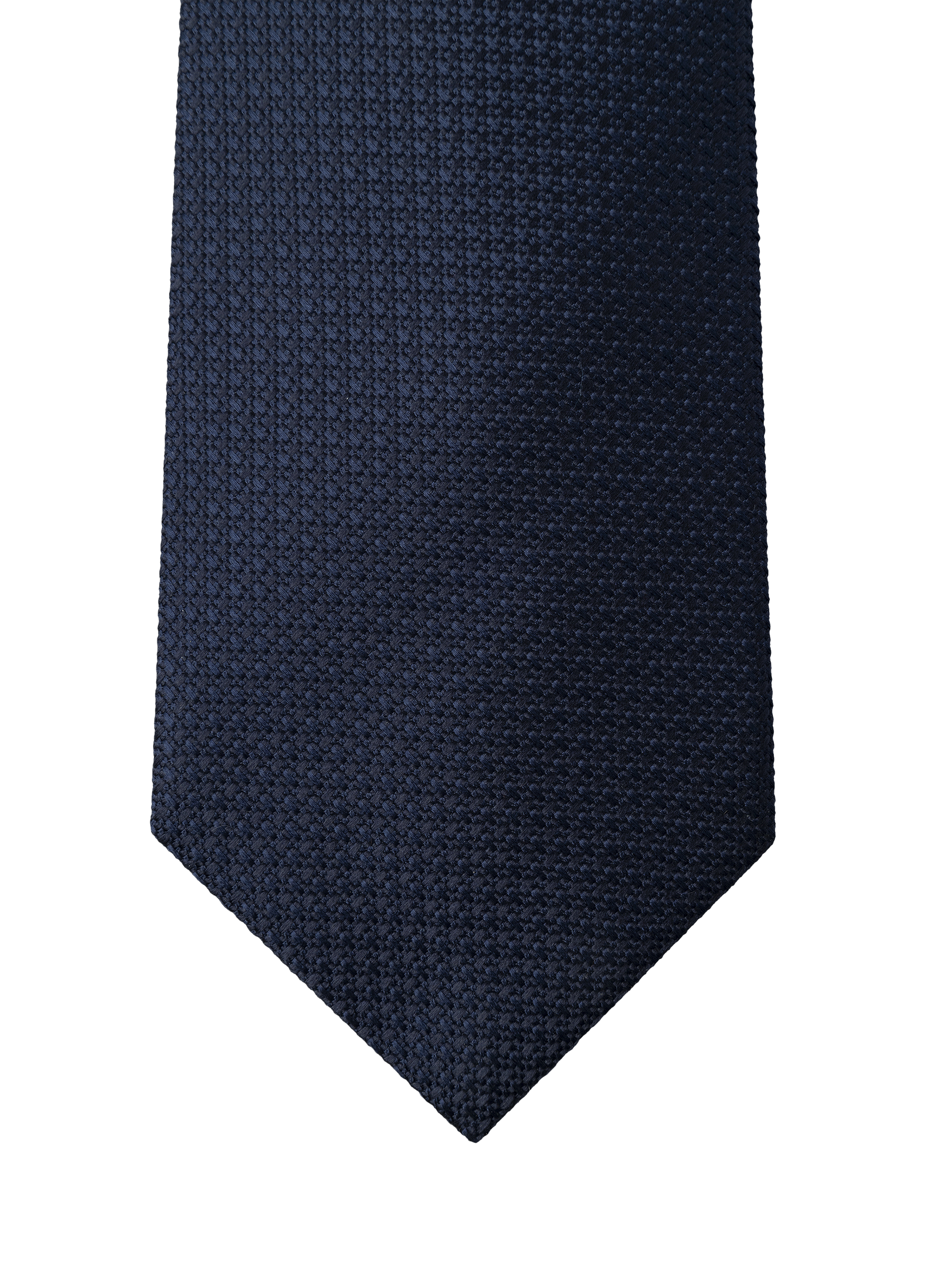 Product image 4 of 4, which shows Hackett London Textured Silk Tie, Navy, 0