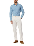 Hackett London Kensington Herringbone Slim Fit Chinos, Off White