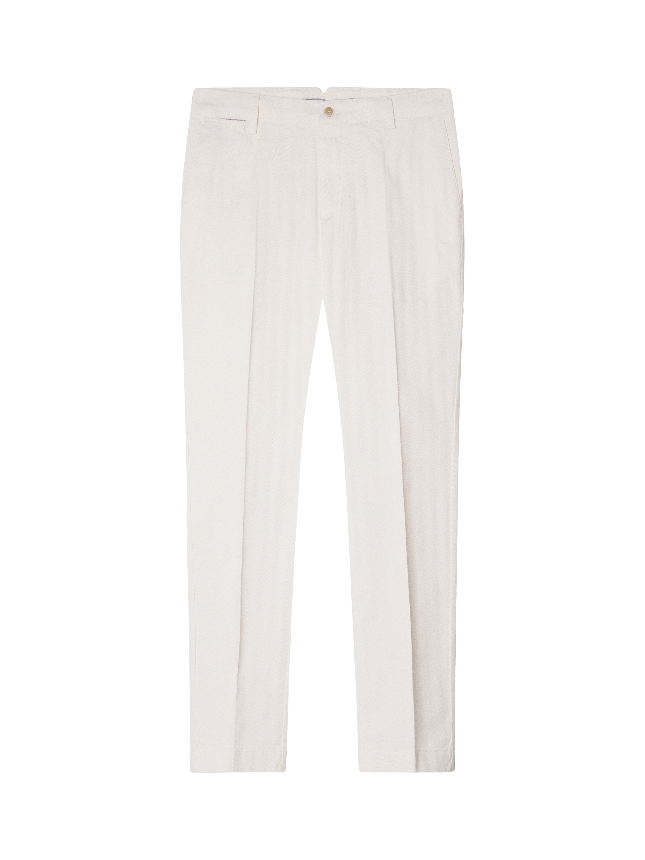 Product image 6 of 7, which shows Hackett London Kensington Herringbone Slim Fit Chinos, Off White, 42R