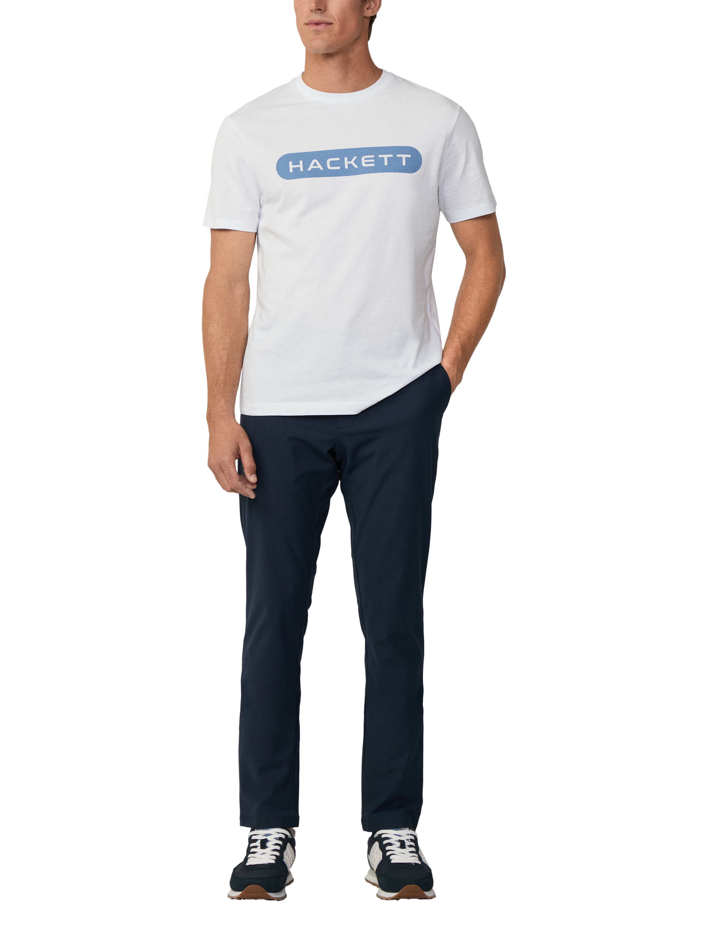 Hackett London Slim Fit Kensington Commuter Chinos, Navy
