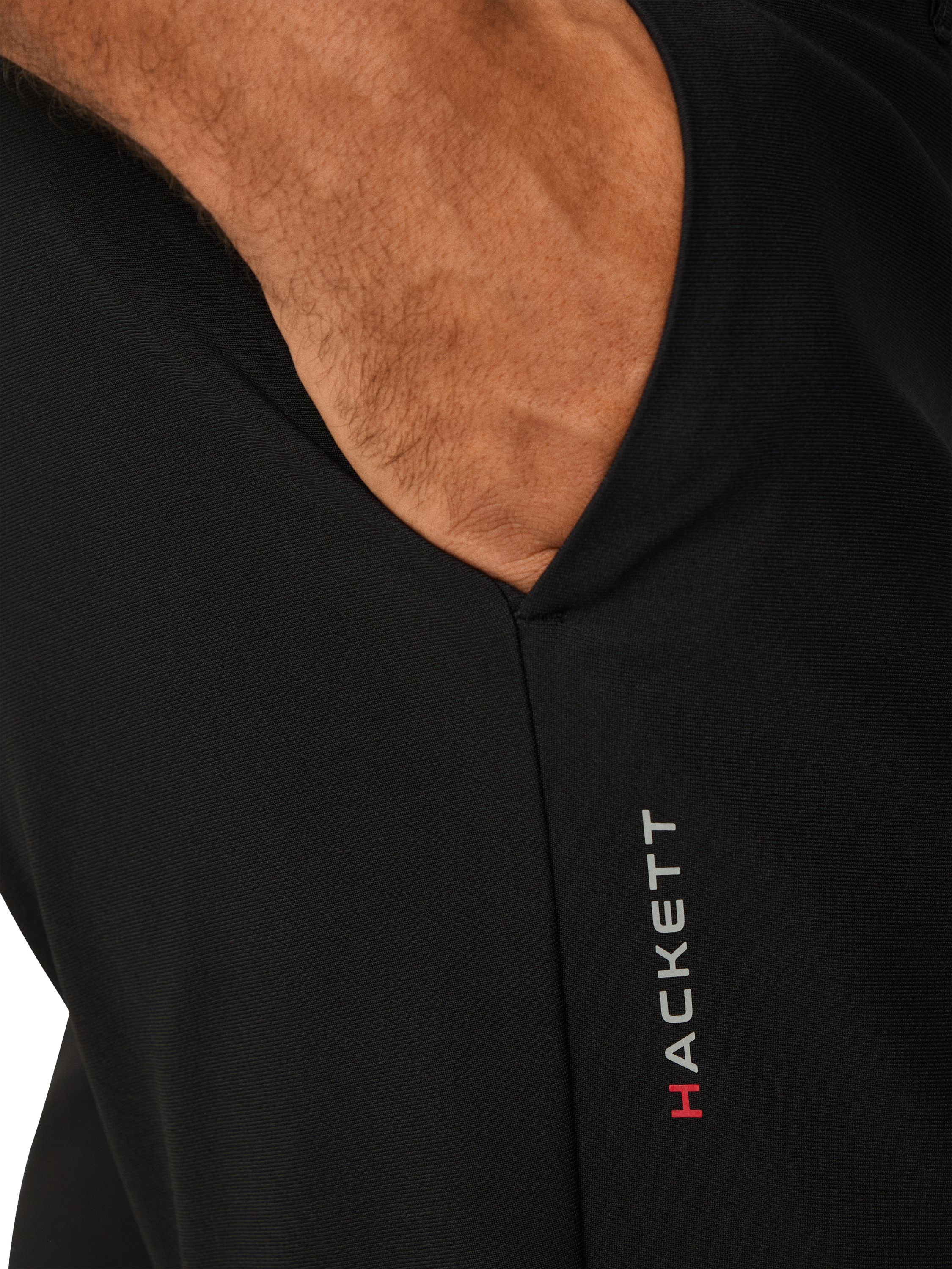 Product image 6 of 8, which shows Hackett London Kensington Commuter Slim Fit Chinos, Black, 42R