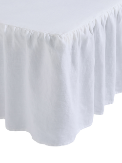 Piglet in Bed Linen Blend Valance - view 2, White