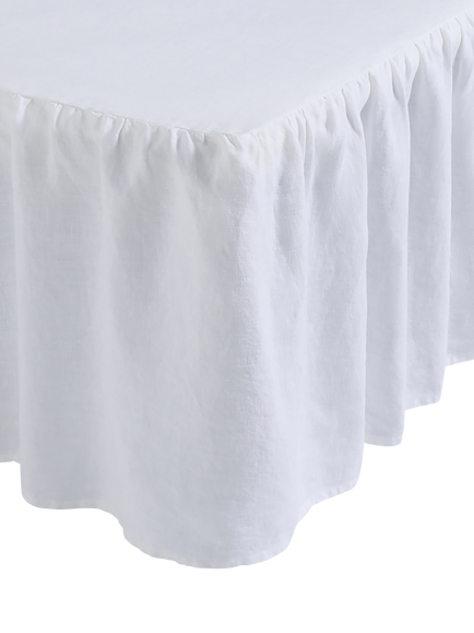 Piglet in Bed Linen Blend Valance - view 2, White