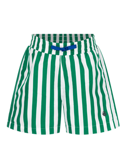 Petit Bateau Kids' Stripe Swim Shorts, Marshmallow/Jardin, Marshmallow/Jardin