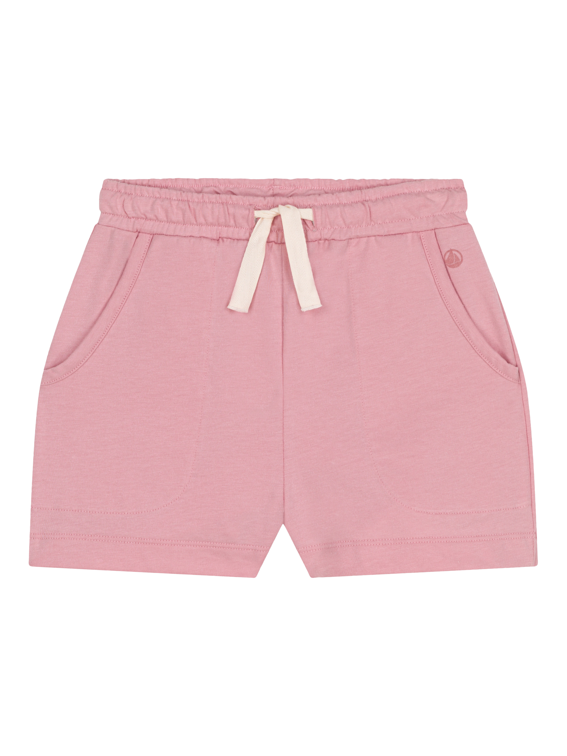 Product image 1 of 3, which shows Petit Bateau Kids' Cotton Shorts, Pink, 3 years