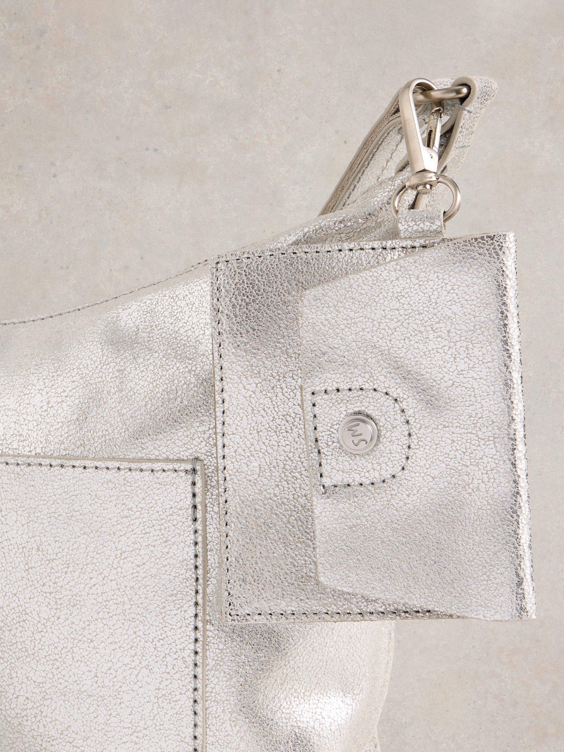 Product image 5 of 6, which shows White Stuff Fern Crossbody Bag, Silver