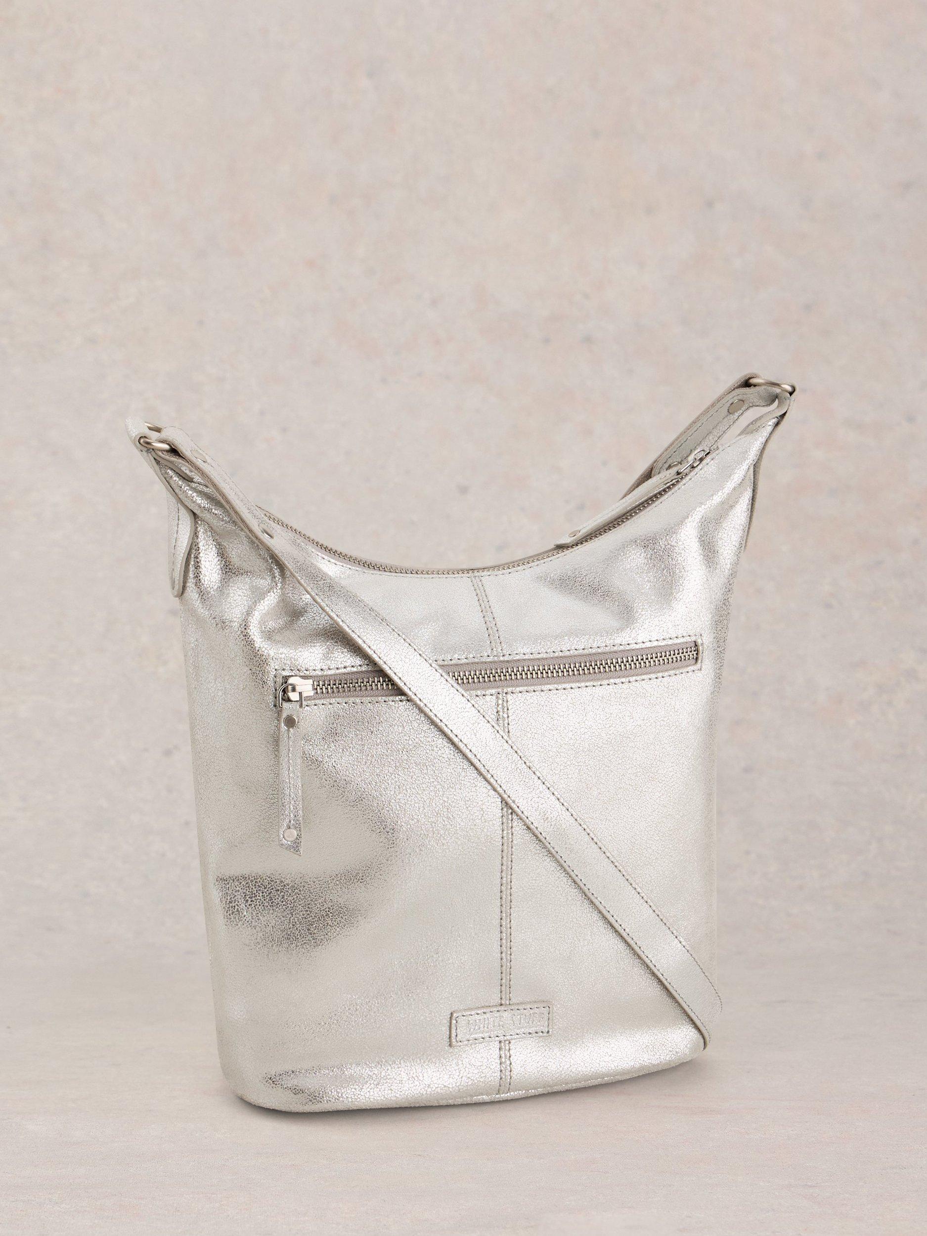 Product image 6 of 6, which shows White Stuff Fern Crossbody Bag, Silver