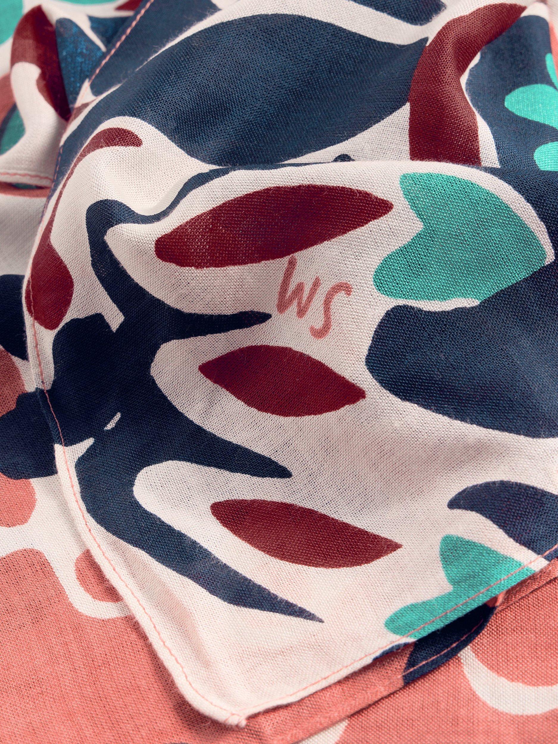 Product image 3 of 3, which shows White Stuff Calypso Scarf, Pink/Multi