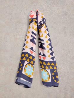 White Stuff Sundance Scarf, Blue/Multi, Blue/Multi