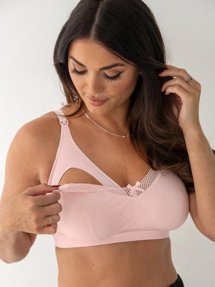 Pour Moi Love to Lounge Cotton Nursing Bra, Soft Pink, Soft Pink