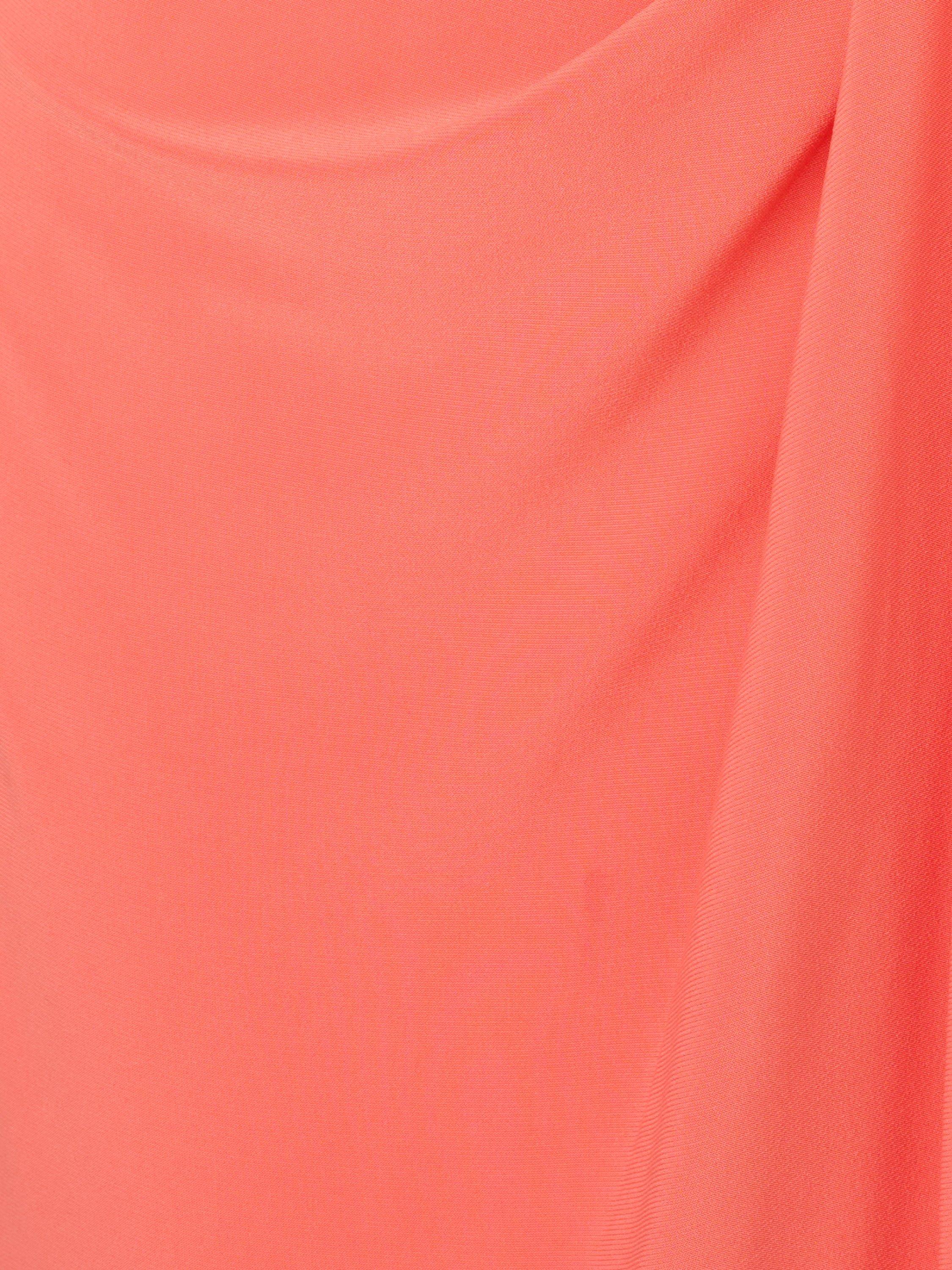 Product image 6 of 6, which shows Adrianna Papell Asymmetric Drape Maxi Dress, Orange Coral, 16