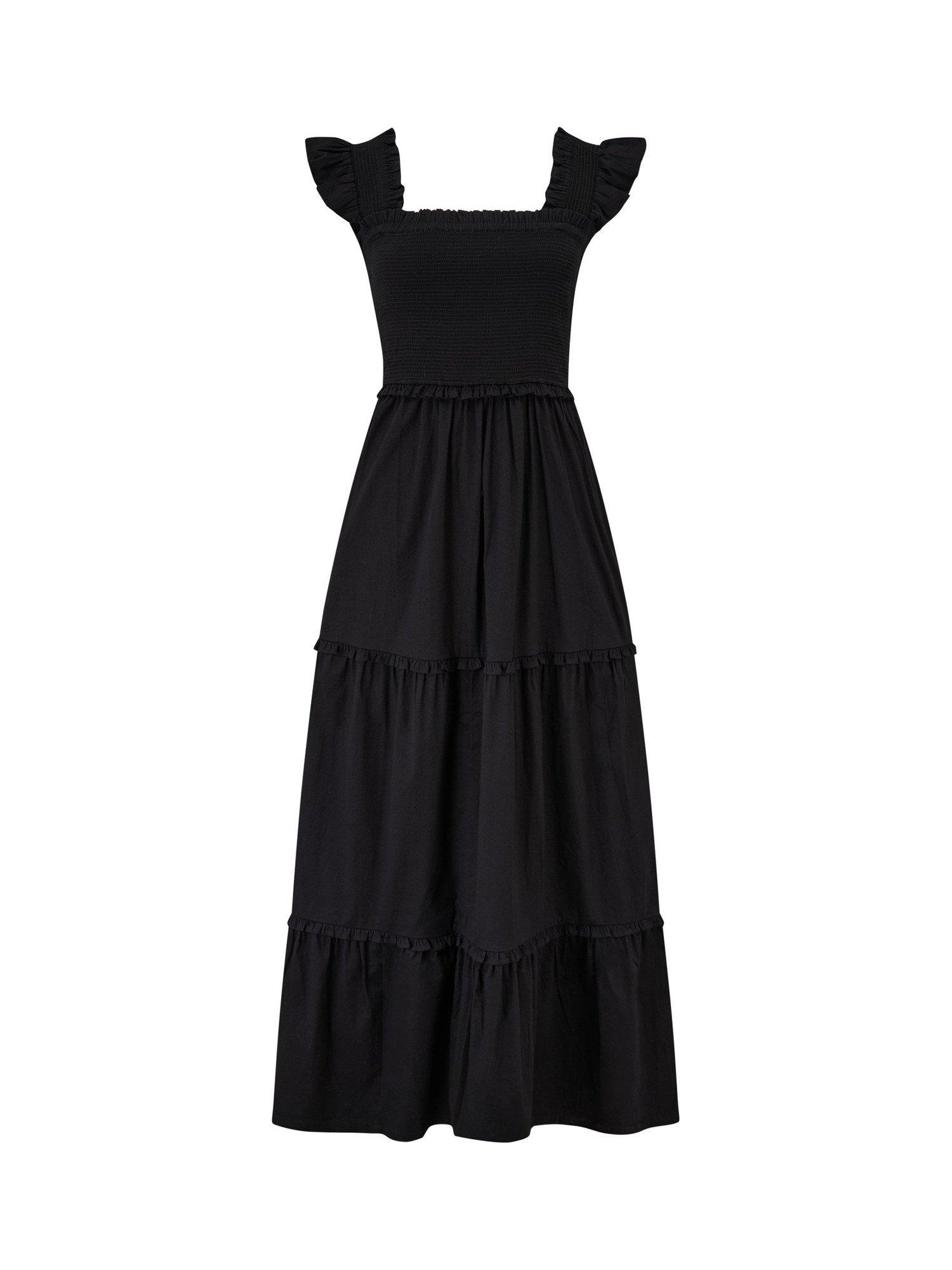 Product image 7 of 8, which shows Pour Moi Lucy Tier Maxi Dress, Black, 8