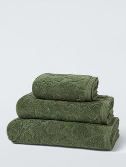 John Lewis x Sanderson Tamizart Towels, Forest Green