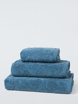 John Lewis x Sanderson Tamizart Towels, Navy