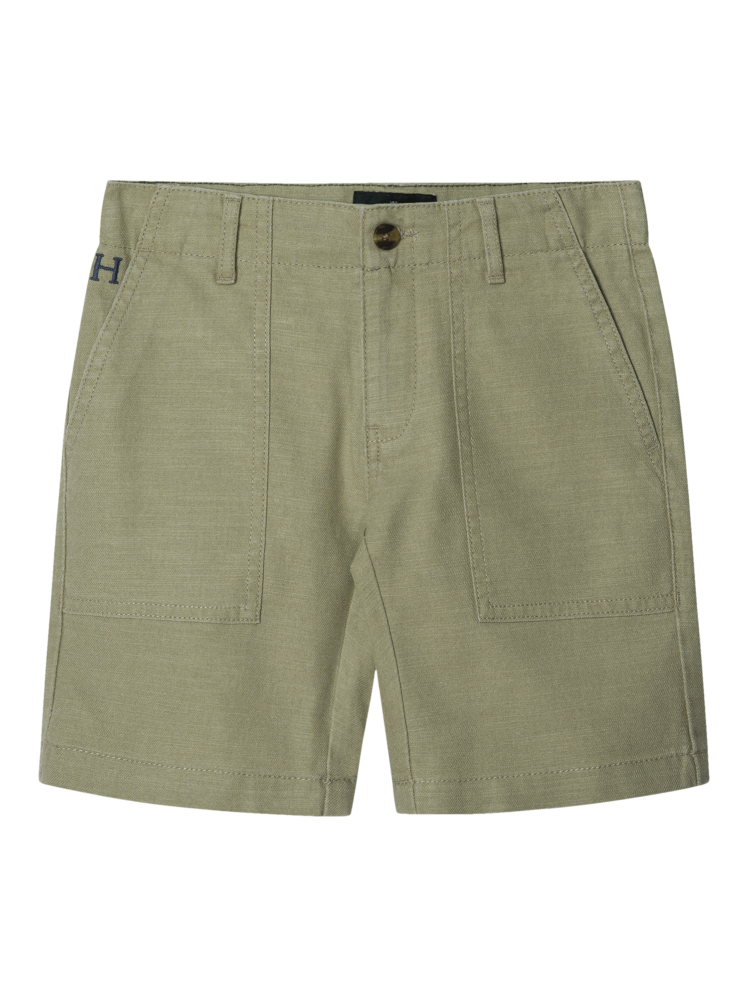 Product image 1 of 4, which shows Hackett London Kids' Cotton Shorts, Sage Green, 15 years
