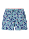 Hackett London Kids' Floral Print Drawstring Swim Shorts, Spearmint Green