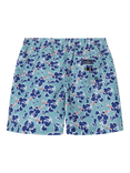 Hackett London Kids' Floral Print Drawstring Swim Shorts, Spearmint Green