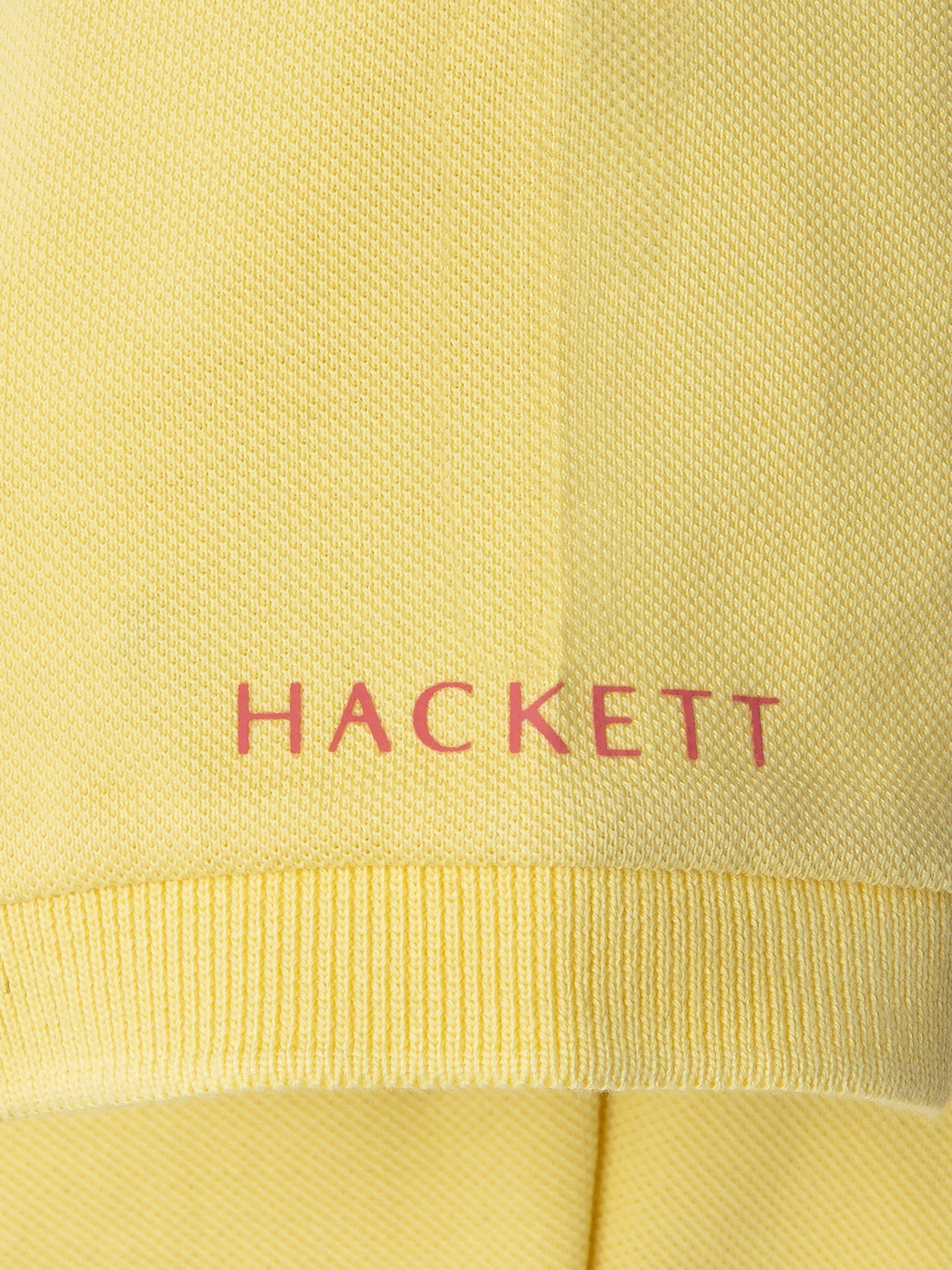 Product image 4 of 4, which shows Hackett London Kids' Cotton Pique Slim Fit Polo Shirt, Soft Yellow, 2 years