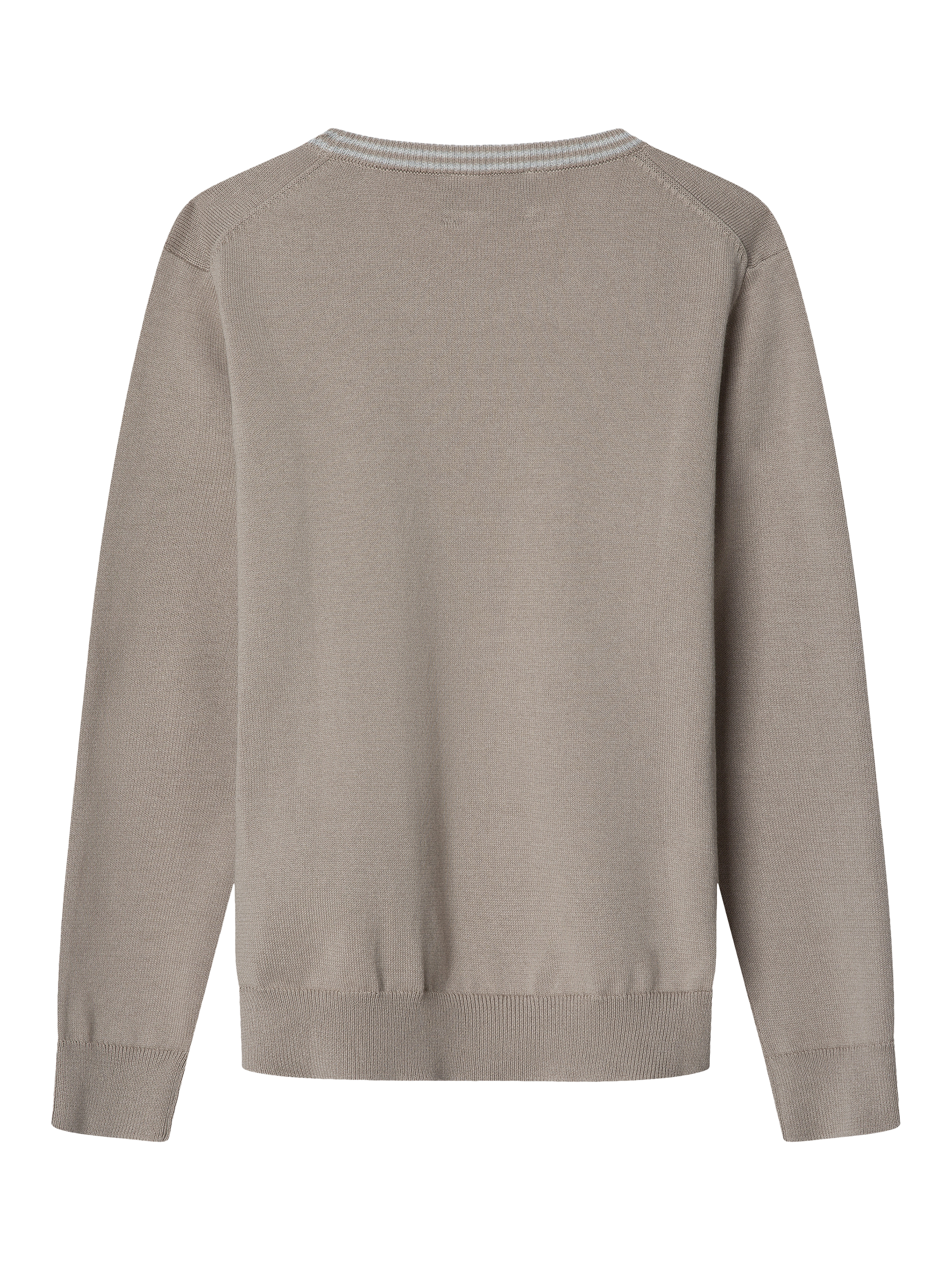 Product image 2 of 4, which shows Hackett London Kids' Cotton Crew Neck Jumper, Taupe Beige, 2 years