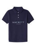 Hackett London Kids' Cotton Pique Logo Polo Shirt