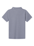 Hackett London Kids' Classic Fit Short Sleeve Johnny Collar Polo Shirt, Ink Blue