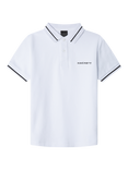 Hackett London Kids' Cotton Tipped Slim Fit Polo Shirt, White