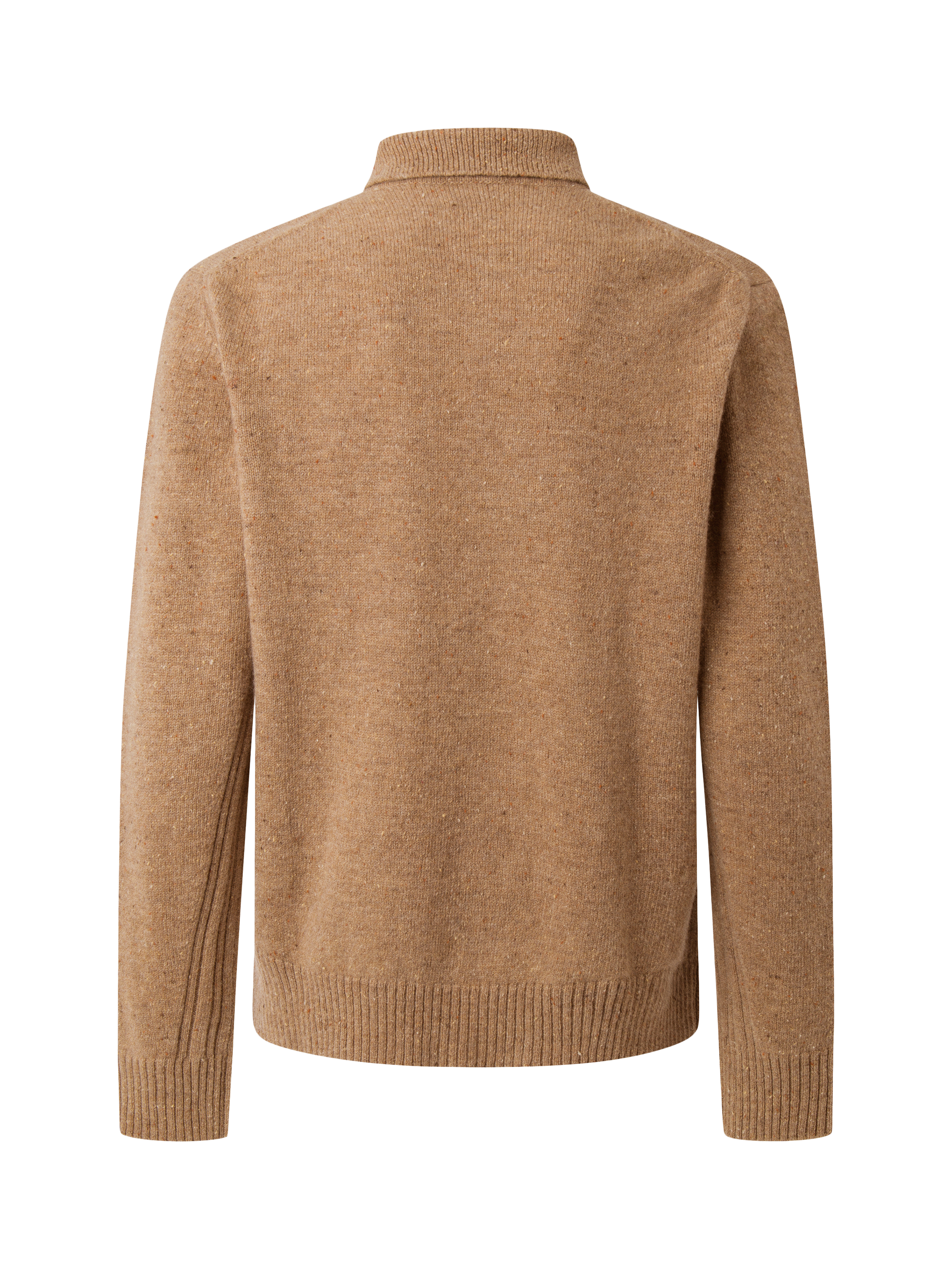 Product image 7 of 7, which shows Hackett London Wool Knitted Overshirt, Camel Beige, XXXL