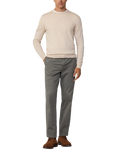 Hackett London Cotton Cashmere Mix Crew Neck Jumper, Off White