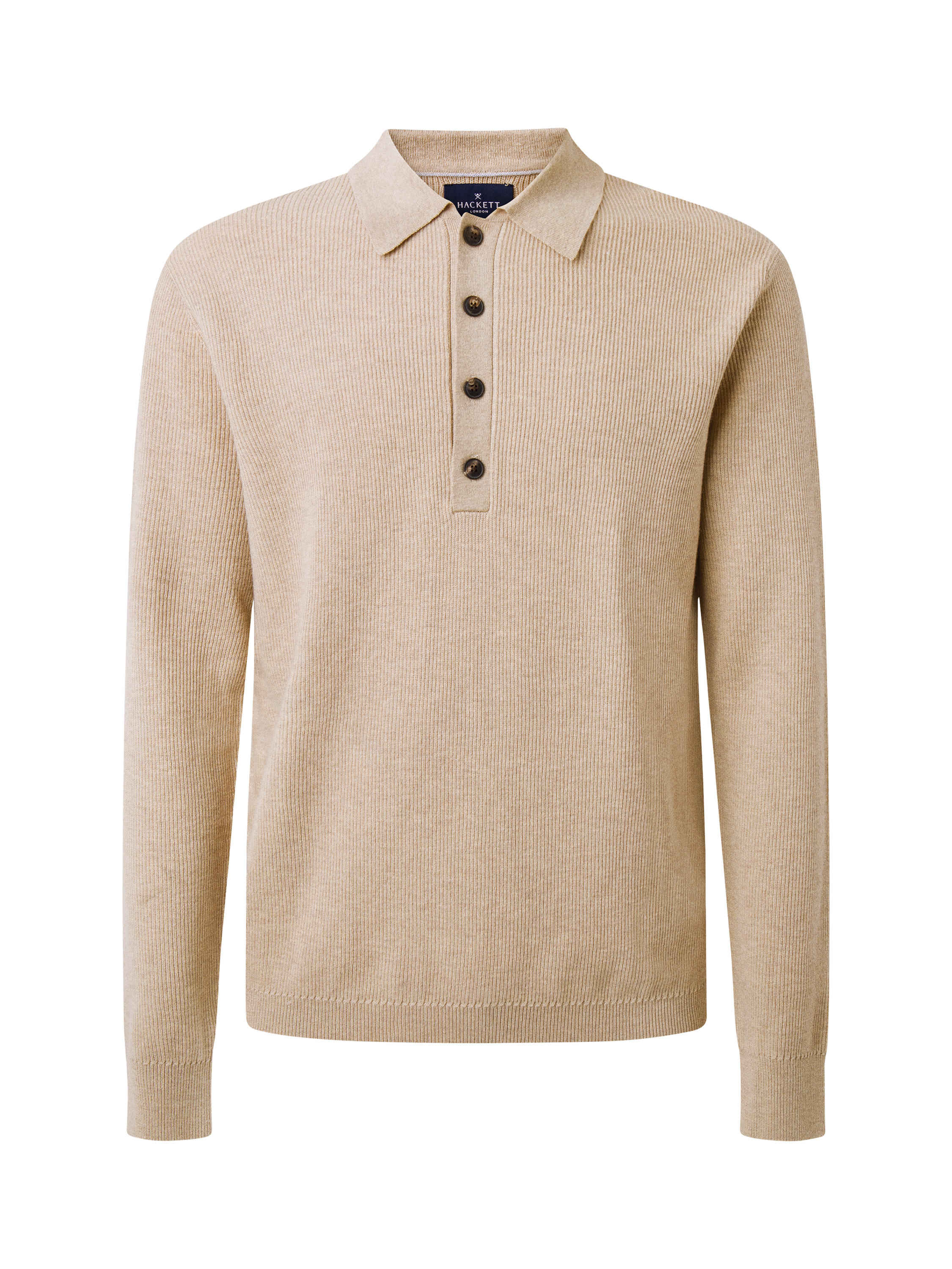 Hackett London Wool & Cashmere Blend Zip Neck Jumper