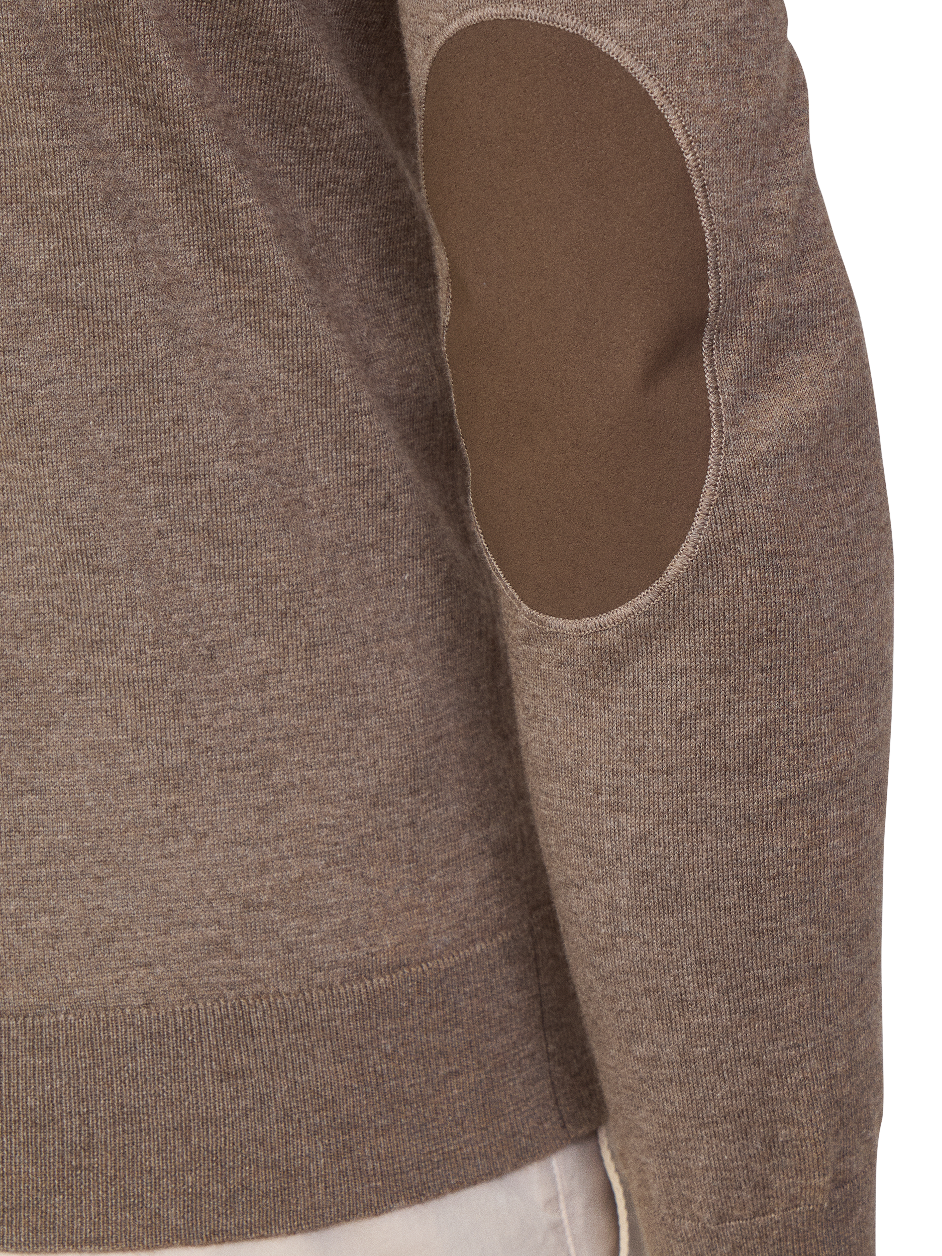 Product image 5 of 7, which shows Hackett London Cotton Cashmere Mix Crew Neck Jumper, Fawn Beige, XS