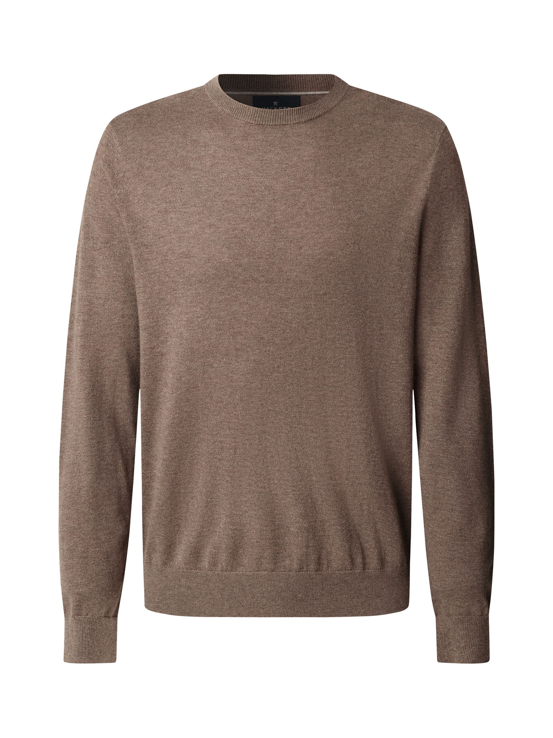 Product image 6 of 7, which shows Hackett London Cotton Cashmere Mix Crew Neck Jumper, Fawn Beige, XS