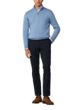 Hackett London Cotton & Cashmere Quarter-Zip Jumper