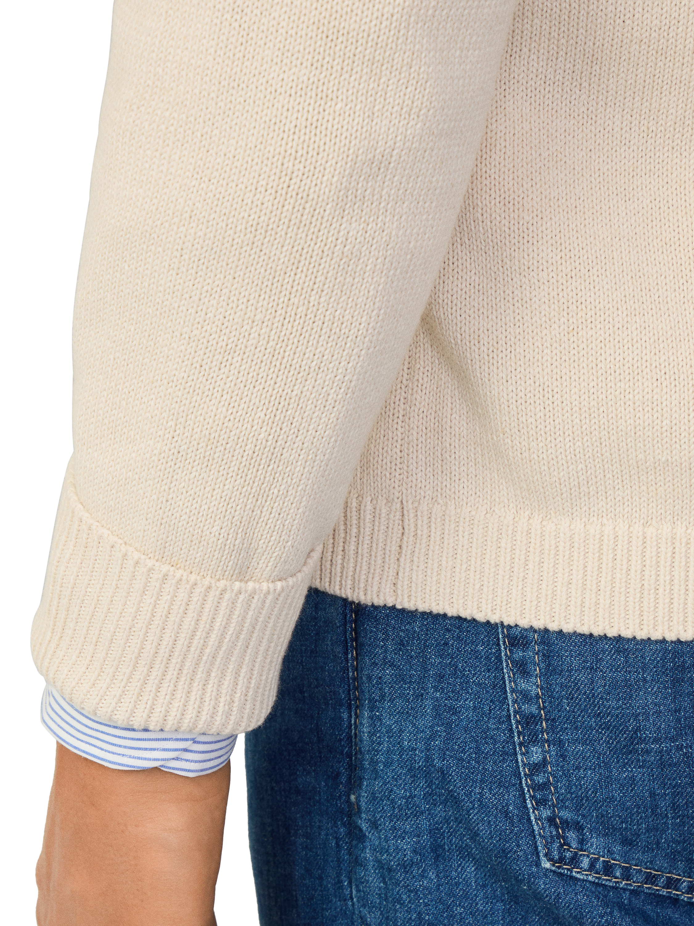 Product image 5 of 7, which shows Hackett London Cotton & Linen Blend Shawl Cardigan, Linen Beige, XS