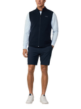 Hackett London Reversible Knitted Hybrid Gilet, Navy, Navy