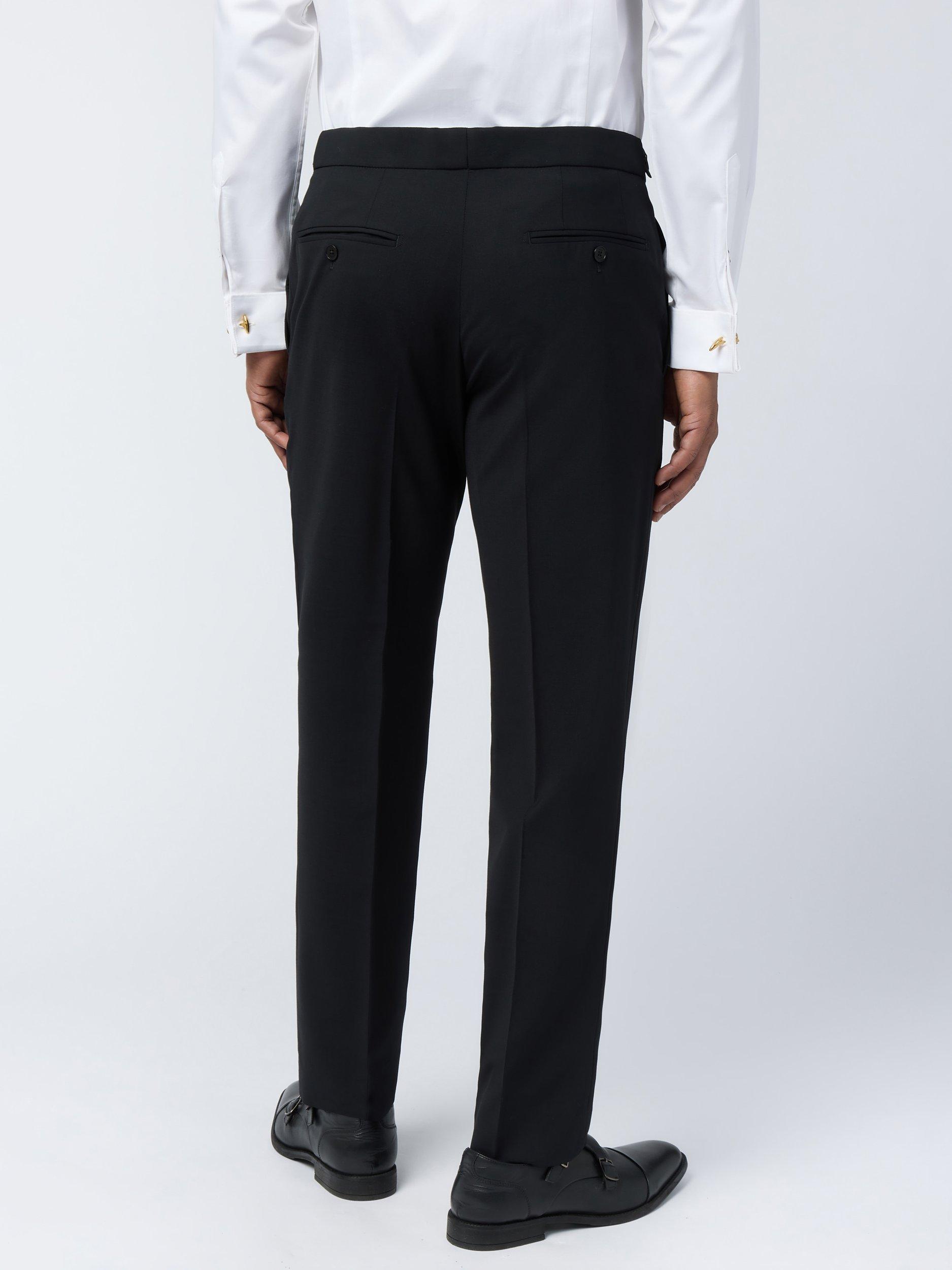 Product image 2 of 3, which shows Ted Baker Promi Wool Blend Slim Tuxedo Trousers, Black, 34S