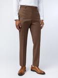 Ted Baker Eliot Wool Blend Flannel Suit Trousers, Sunbaked
