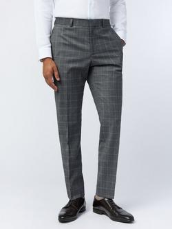 Ted Baker Hilson Check Wool Blend Suit Trousers, Charcoal Check