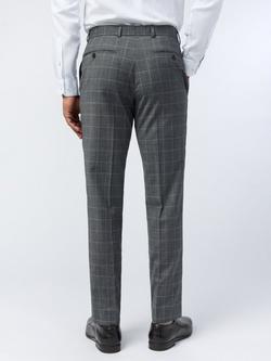 Ted Baker Hilson Check Wool Blend Suit Trousers - view 2, Charcoal Check