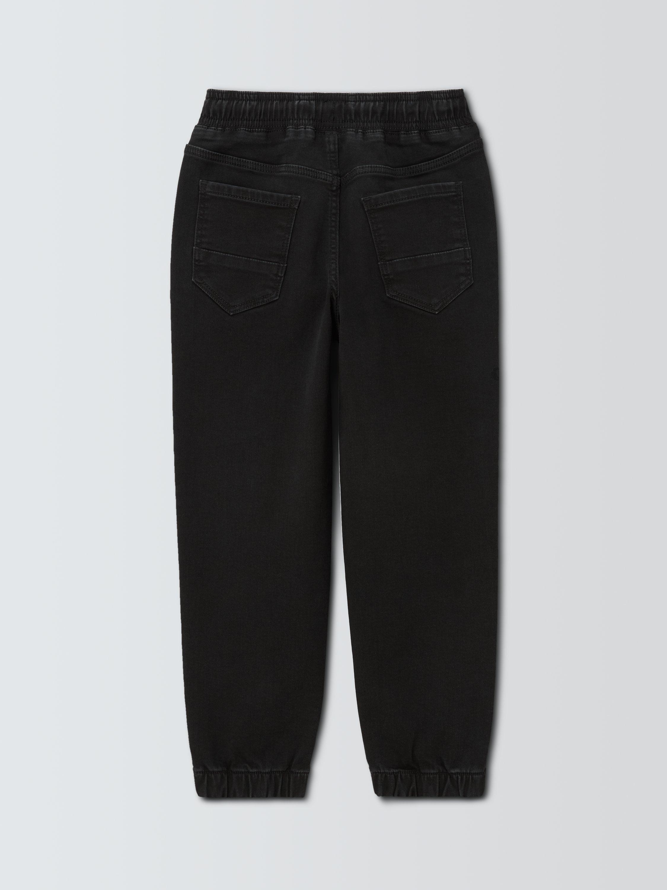Product image 6 of 6, which shows John Lewis Boy's Drawstring Denim Joggers, Blue Mid Wash, 3 years