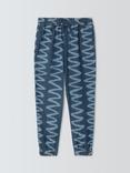 John Lewis Kids' Squiggle Denim Trousers, Blue Denim