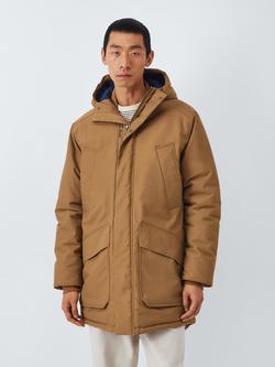John Lewis Fishtail Parka Coat, Tan, Tan