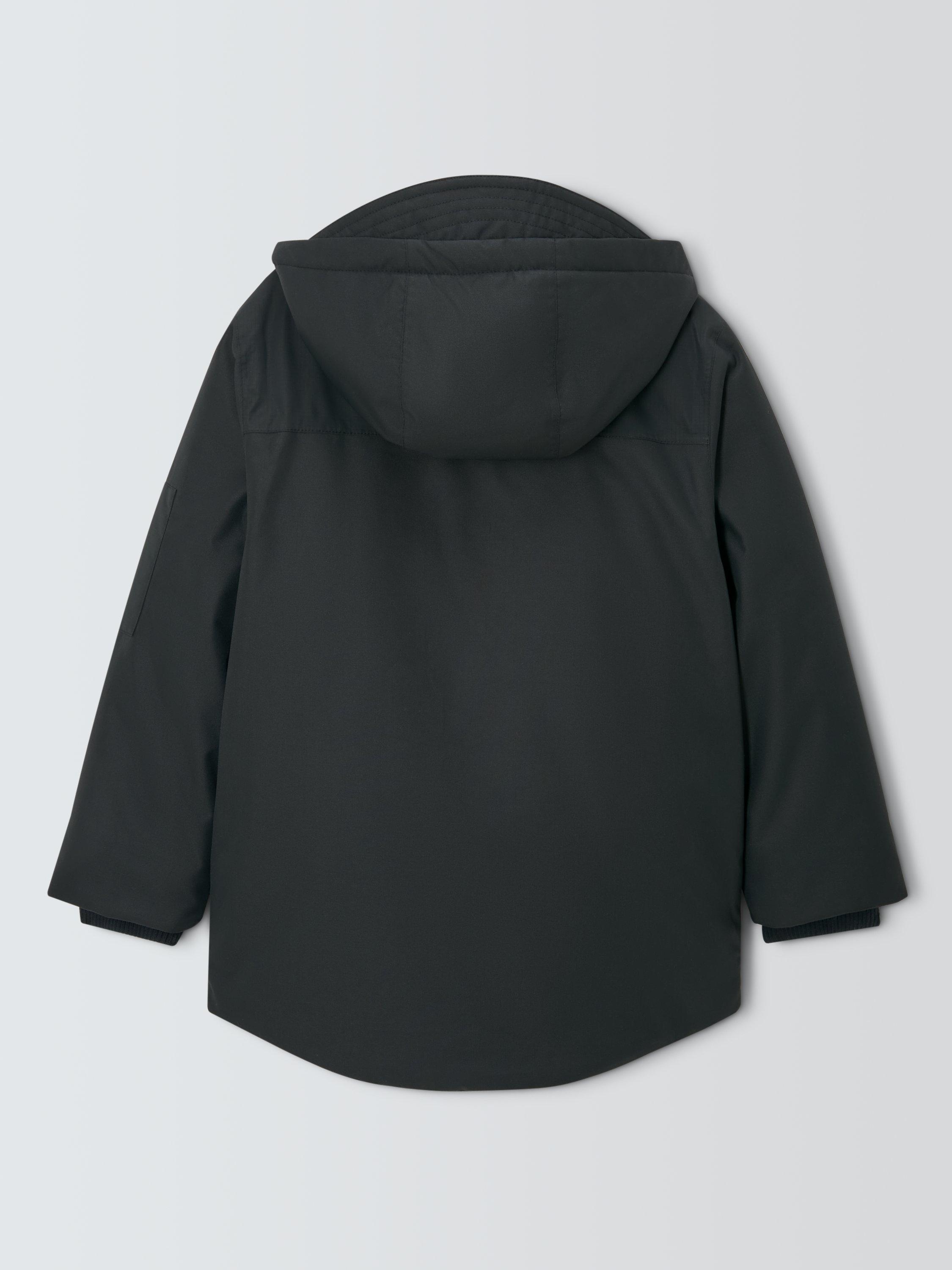 Product image 7 of 8, which shows John Lewis Kids' Technical Water Resistant Jacket, Black, 3 years