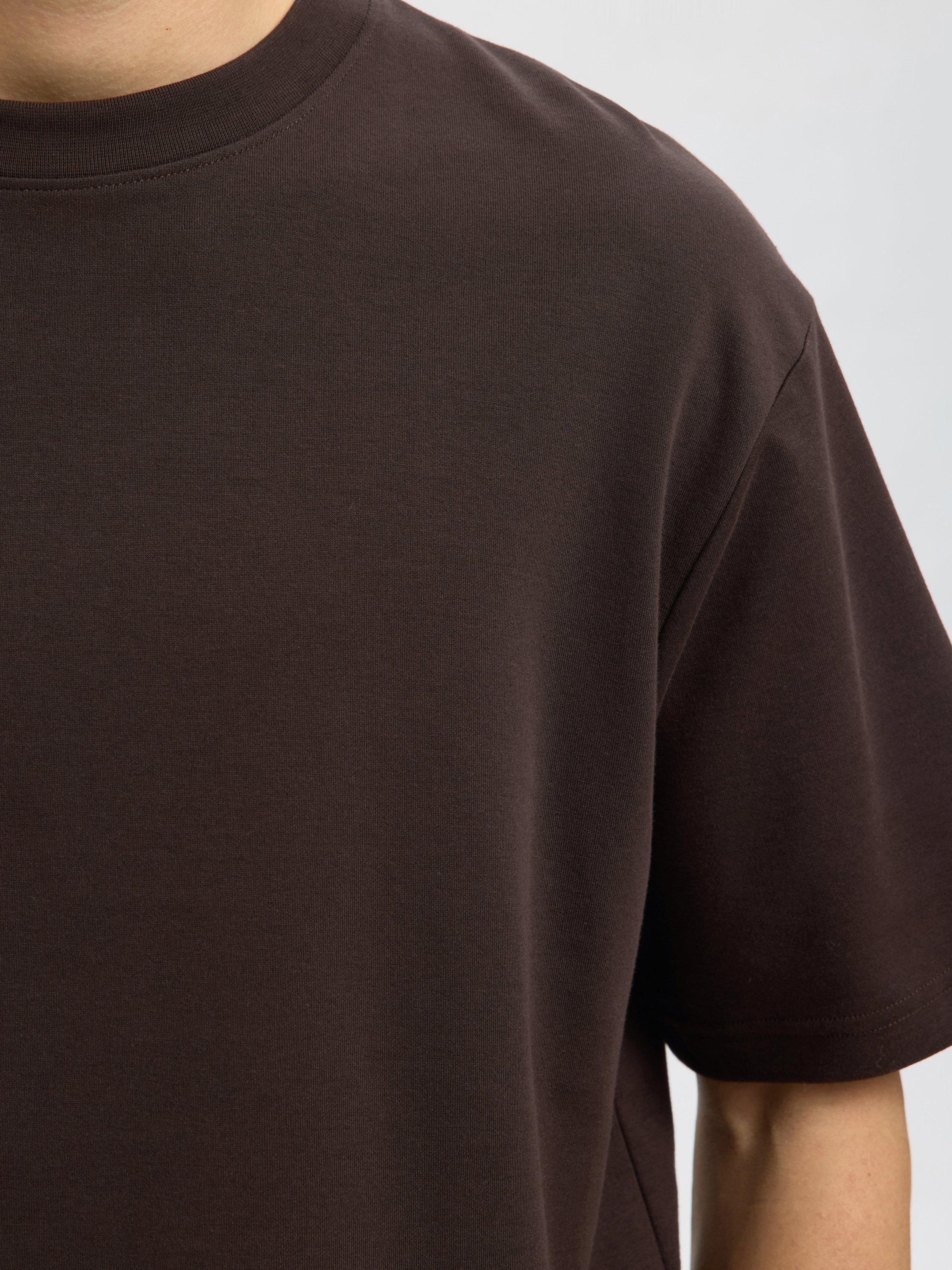 Product image 3 of 6, which shows Selected Crew Neck Short Sleeve T-Shirt, Demitasse, S