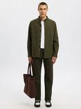 SELECTED HOMME Regrick Long Sleeve Button Oxford Shirt, Forest Night